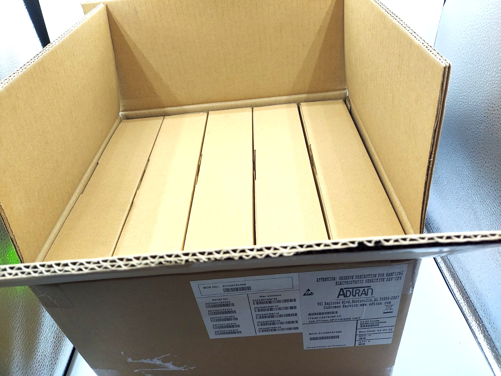 ADTRAN 324 4th Gen 2POTS 4GE ONT Fiber Network Terminal 1287835F1C *NEW*