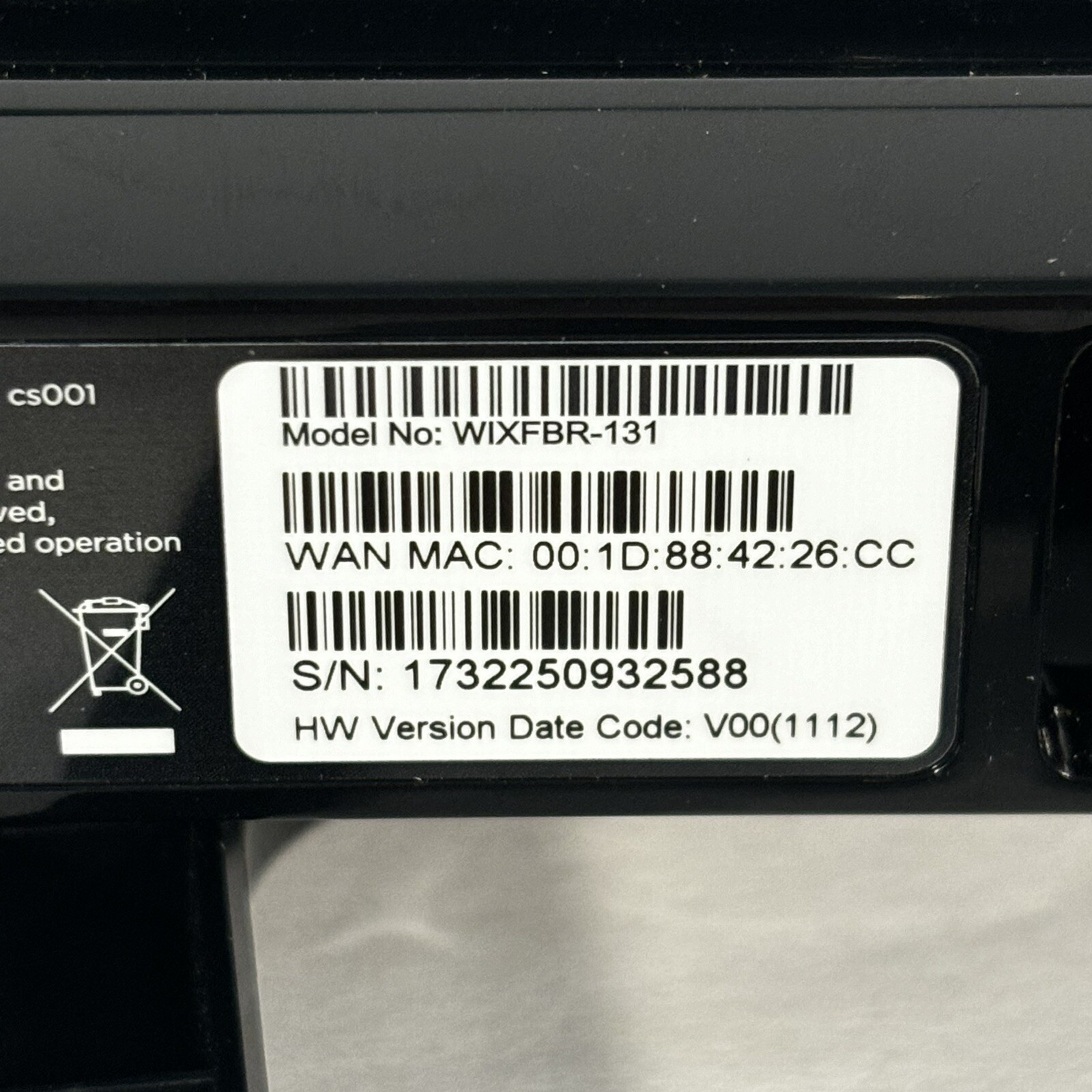 Clear Hub Modem WIXFBR-131