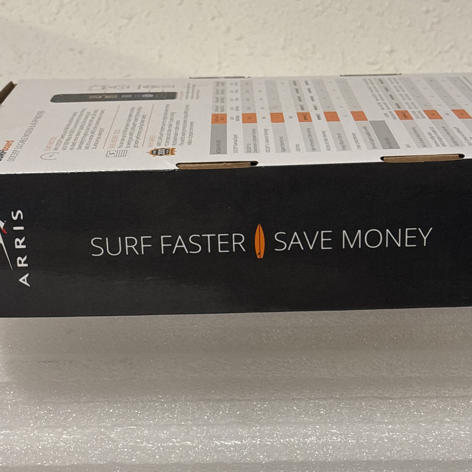 ARRIS SBG10 SURFboard AC1600 Dual-Band Cable Modem Router – Black