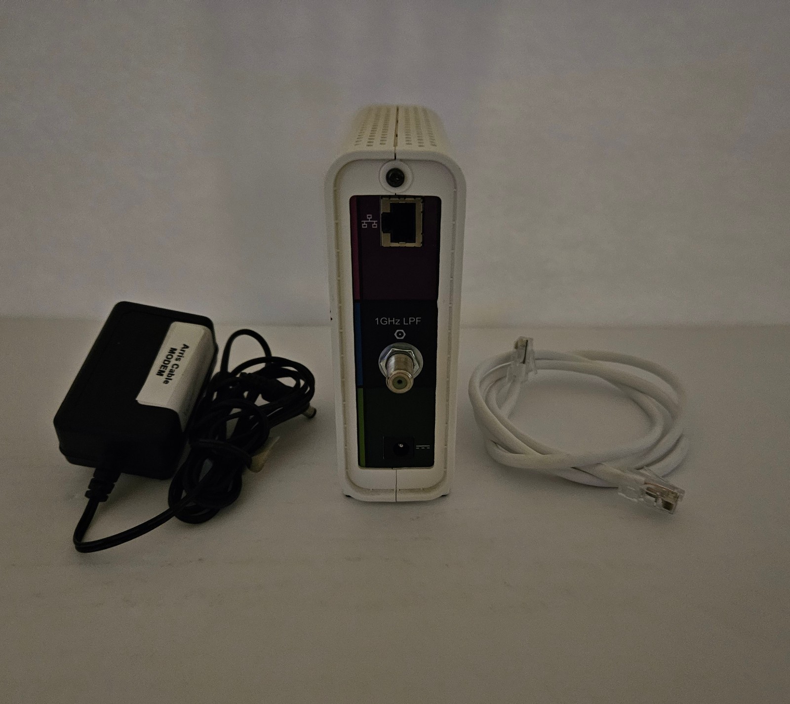 Arris SURFboard Model: SB6141 White Cable Modem with AC Adapter Tested Works