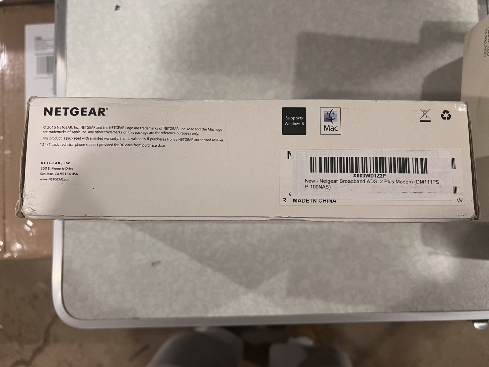 Netgear Broadband ADSL2+ Plus Modem New Open Box