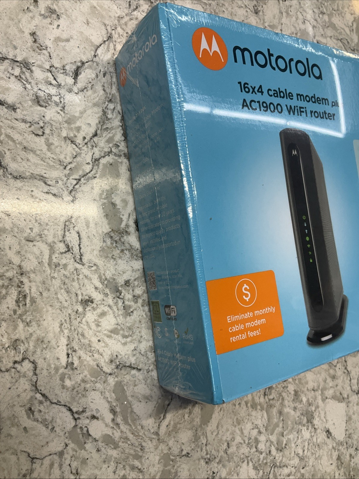 NEW Motorola MG7550 (16×4) Cable Modem + AC1900 Wi-Fi Router Combo DOCSIS 3.0