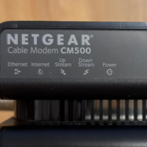 NETGEAR CM500 DOCSIS 3.0 Cable Modem – Used – w/ Power Adapter – 686 Mbps
