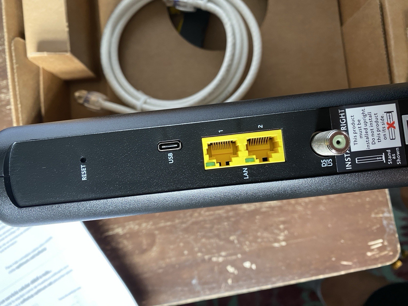Optimum UBC1326 Gateway 6 DOCSIS 3.1 Modem/Router for Optimum (Never Activated)