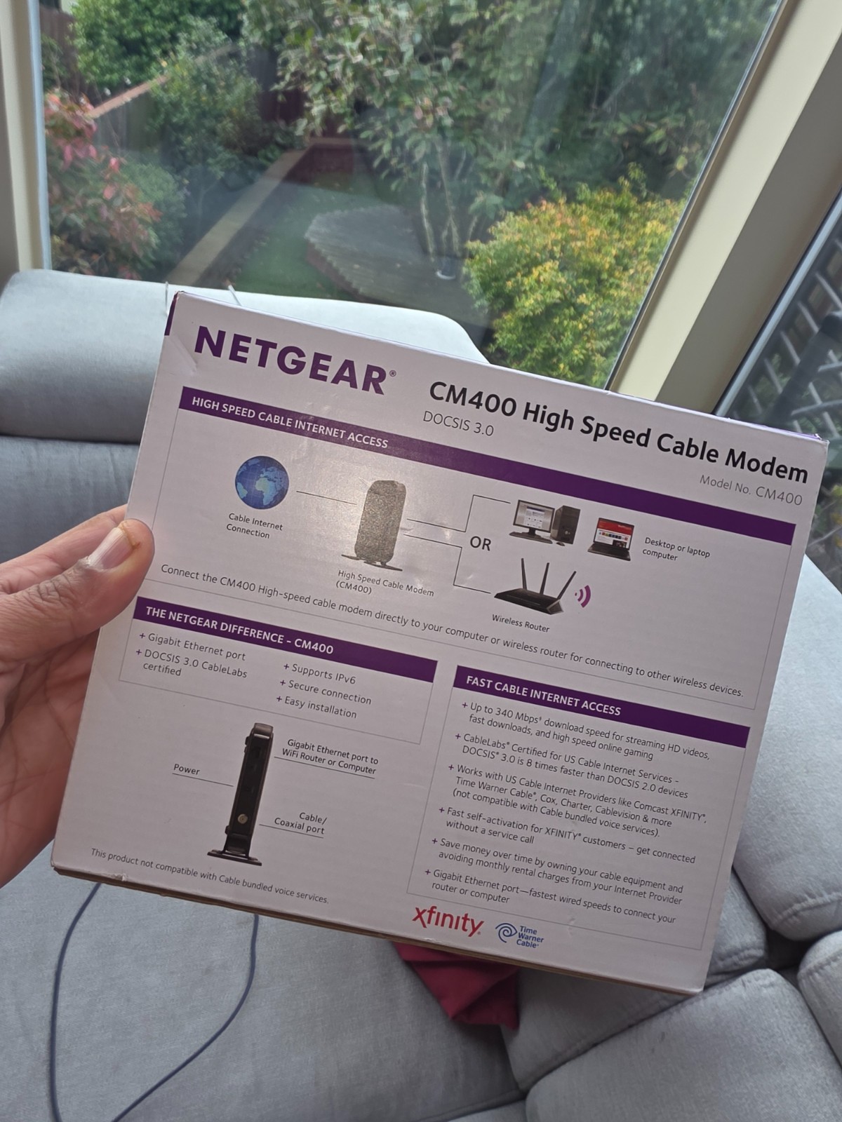 Netgear DOCSIS 30 (CM400-100NAS) 340 Mbps