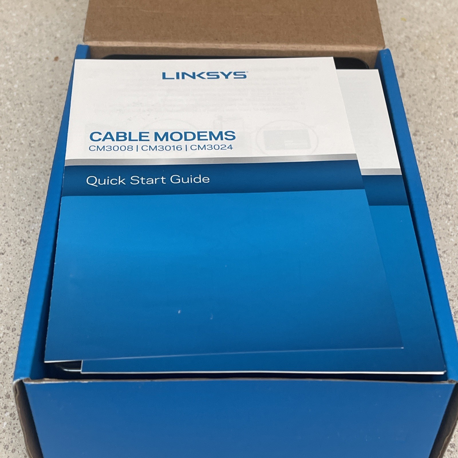 LINKSYS CM3008 8 x 4 Cable Modem DOCSIS 3.0, 343 Mbps New Open Box