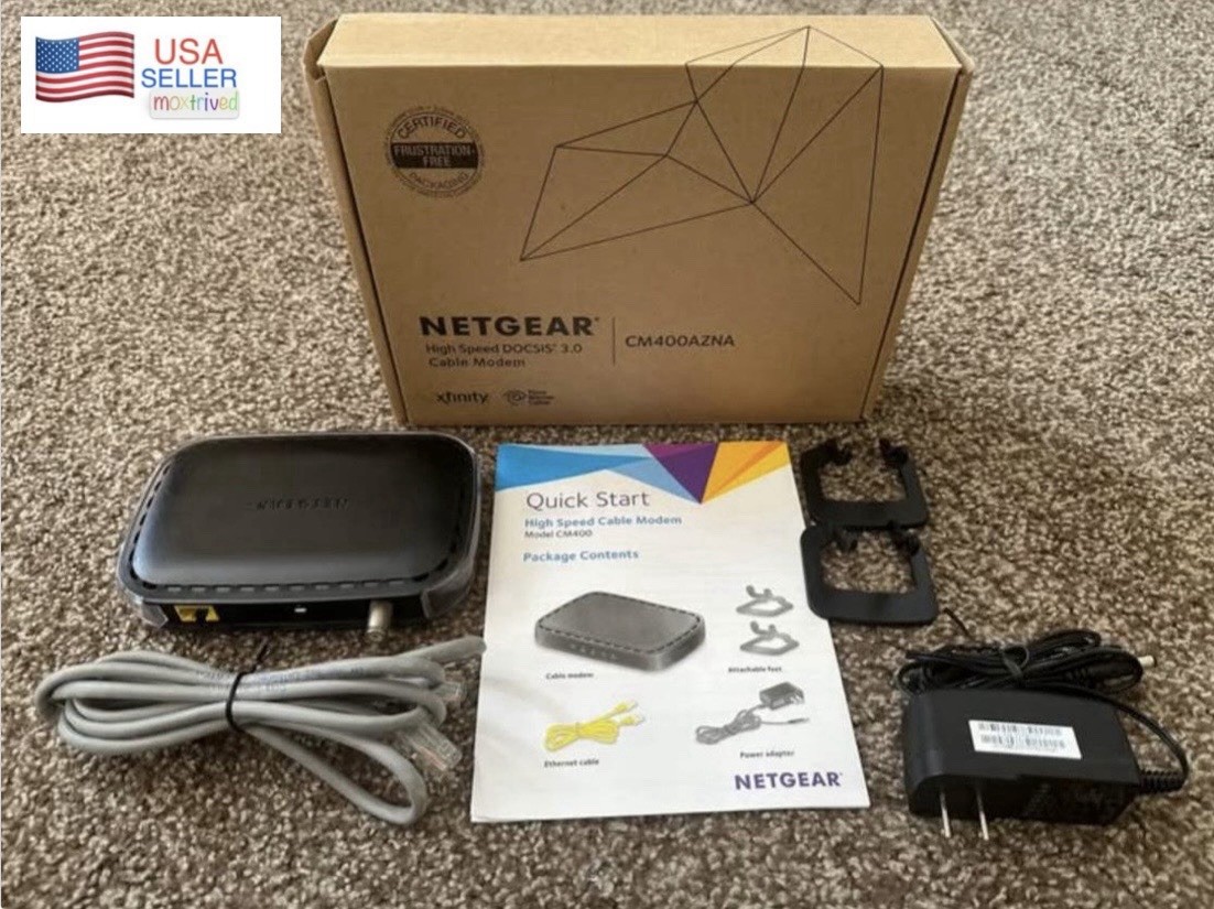 NETGEAR CM400AZNA High-Speed Cable Modem DOCSIS 3.0