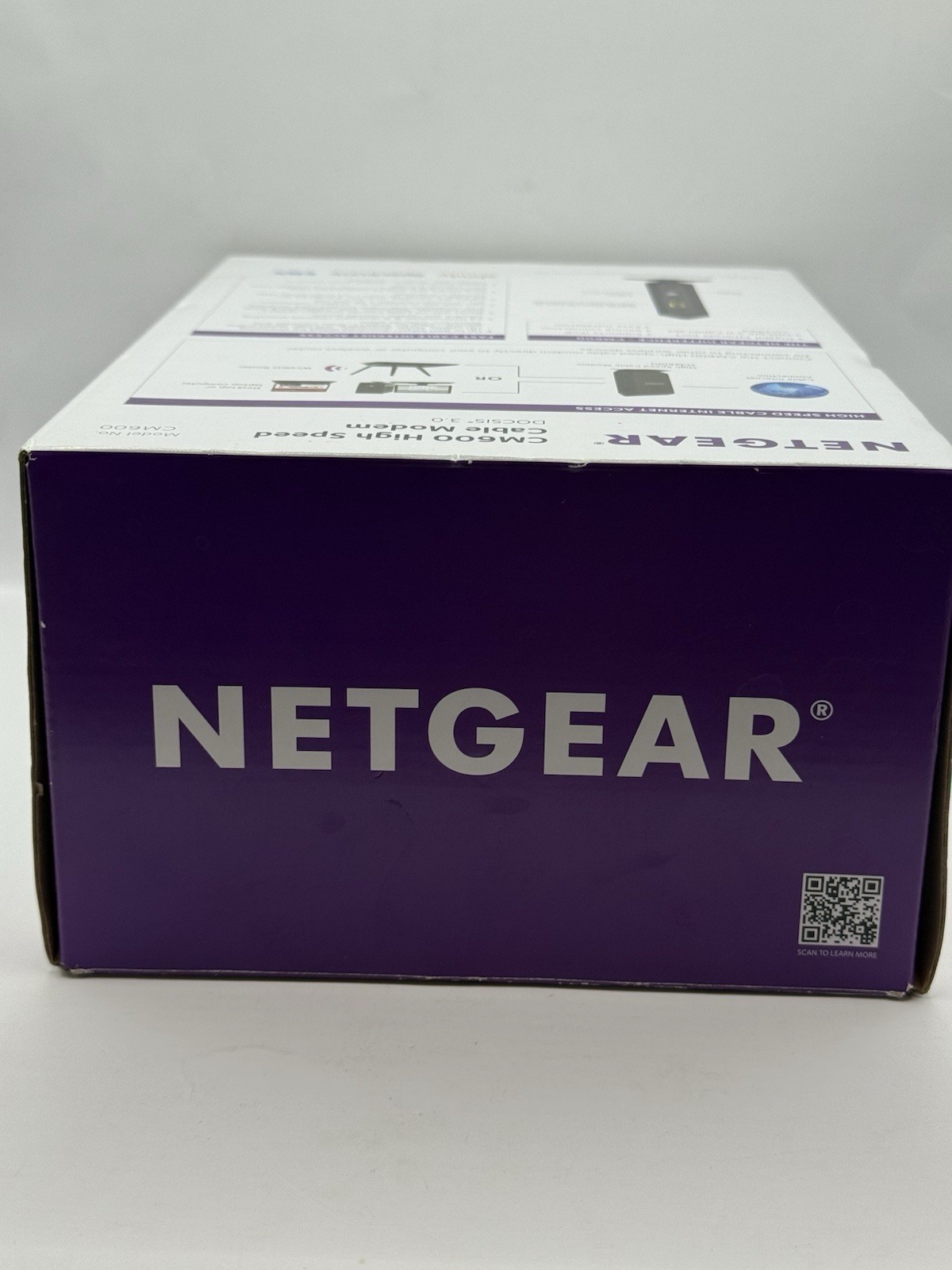 NETGEAR CM600 HIGH SPEED CABLE MODEM DOCSIS 3.0 Open Box Never Used