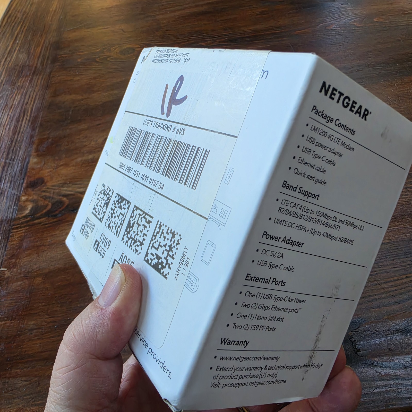 NETGEAR 4G LTE Broadband Modem LM1200 Complete In Box Fast And Reliable