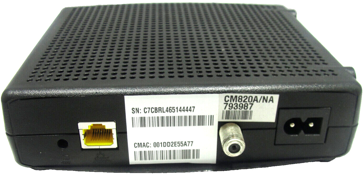 ARRIS CM820A/NA 793987 DOCSIS 3.0 Cable Modem