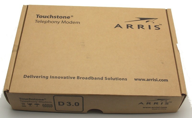 Arris TM822 Touchstone Telephony Cable Modem in Original Box Barely Used
