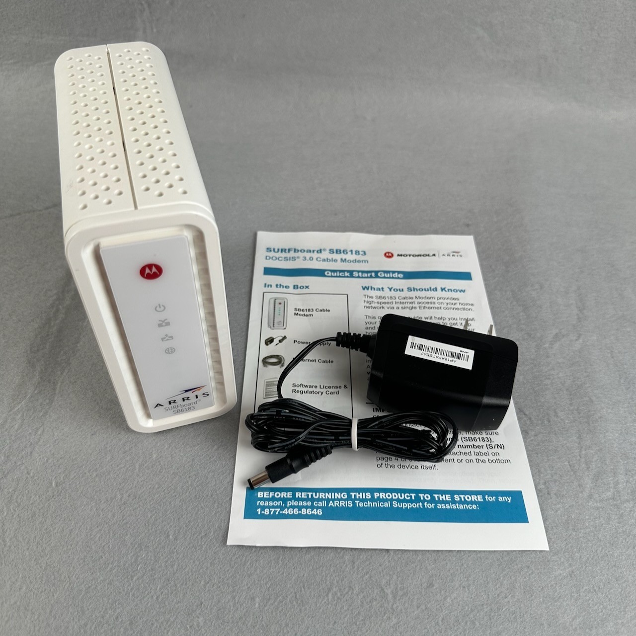 ARRIS SURFboard SB6183 Cable Modem 16×4 Channels DOCSIS 3.0 – TESTED WORKING