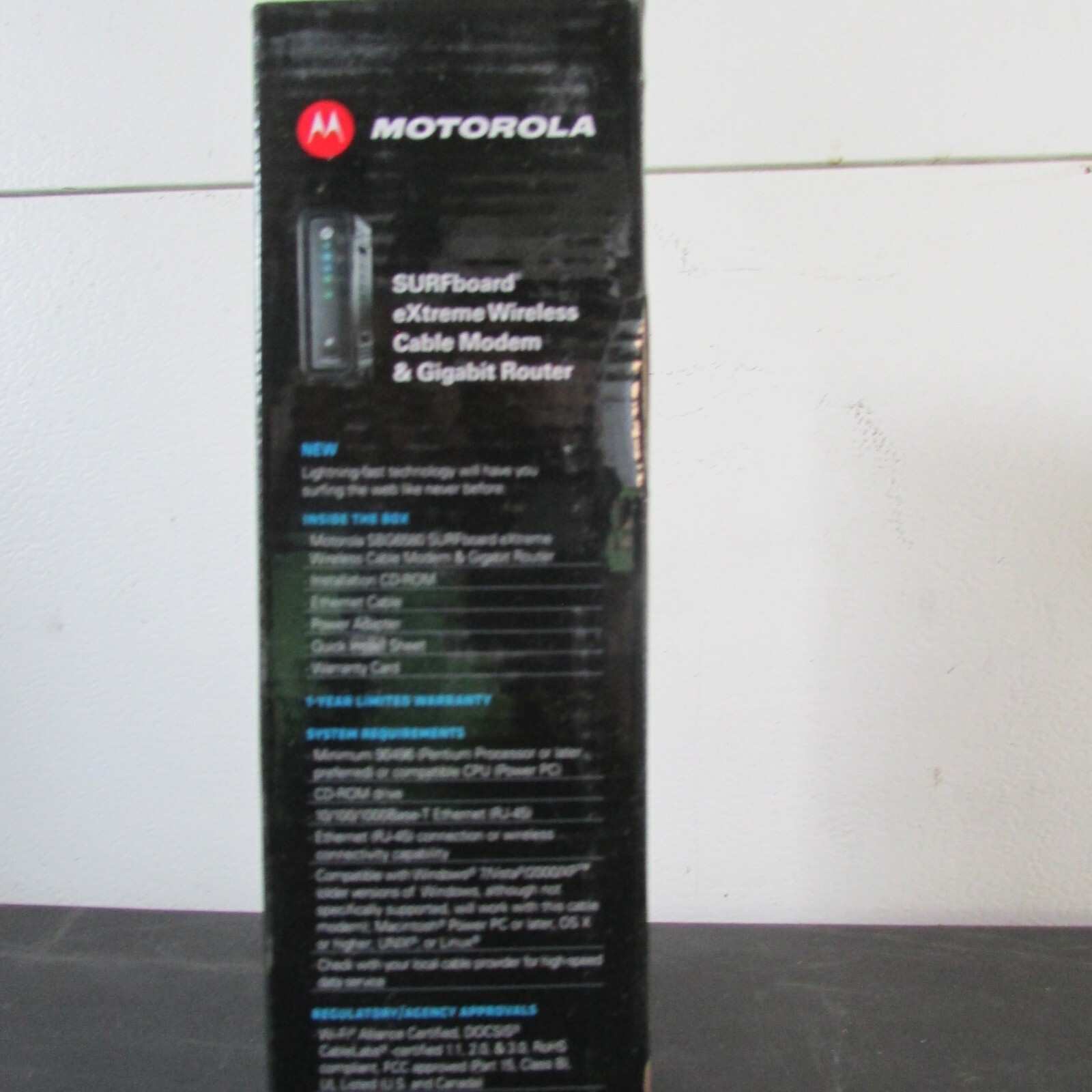 MOTOROLA SURFBOARD EXTREME WIRELESS CABLE MODEM & GIGABIT ROUTER e