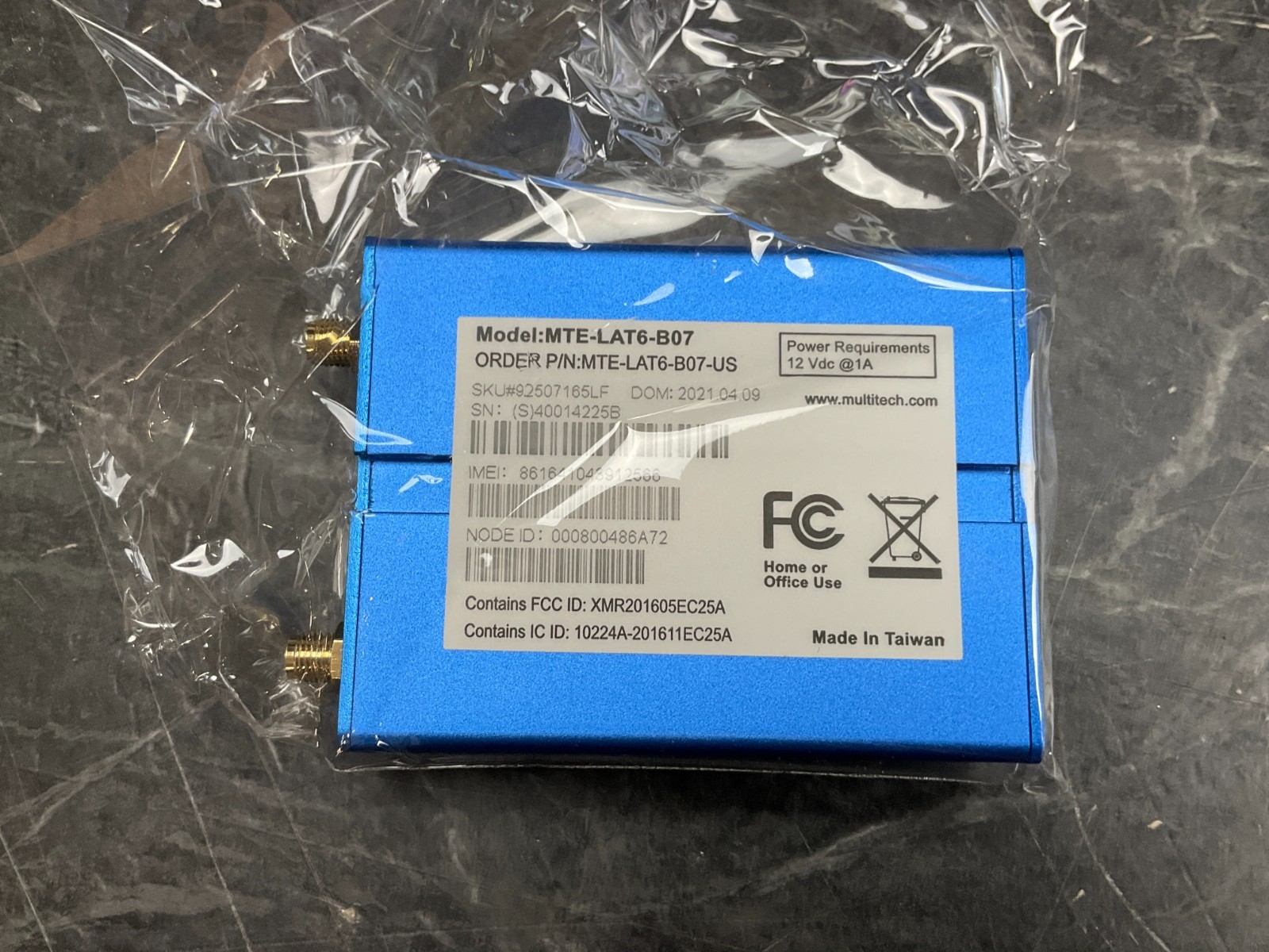 Multitech LTE Cat4 Cellular to Ethernet Bridge MTE-LAT6-B07-US ✅❤️️✅❤️️✅