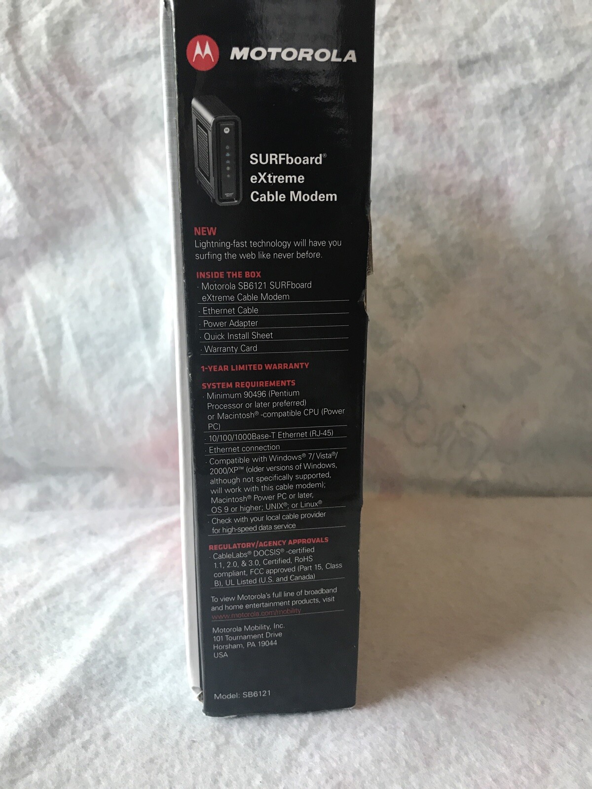 Motorola SURFboard eXtreme (SB6121) 160 Mbps DOCSIS 3.0