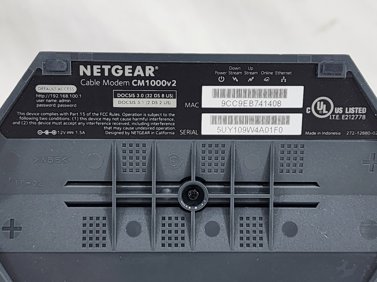NETGEAR CM1000V2 Nighthawk DOCSIS 3.1 Cable Modem