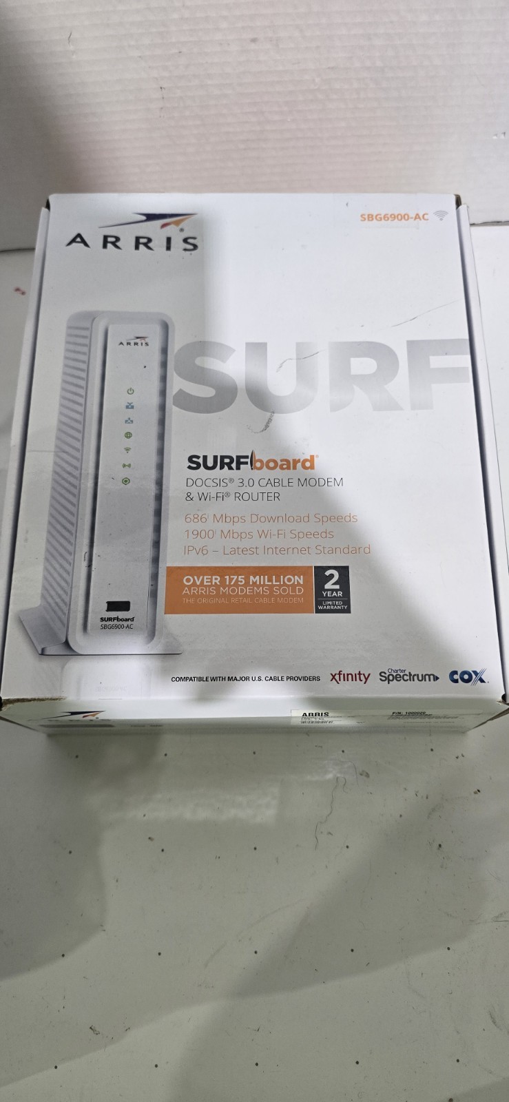 ARRIS SURFboard SBG6900AC Docsis 3.0 Cable Modem & AC1900 Wi-Fi Router
