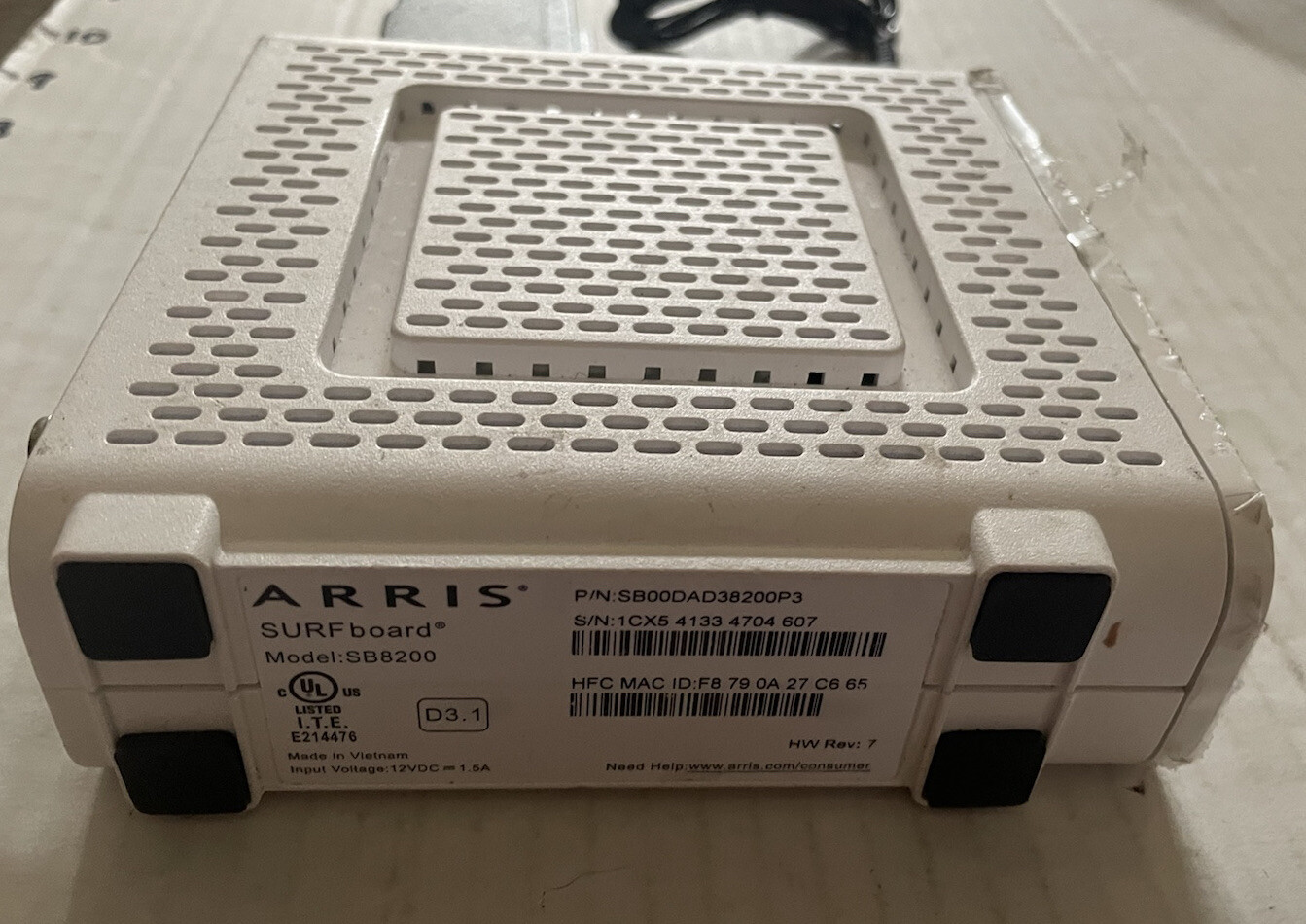 Arris Surfboard SB8200 Cable Modem