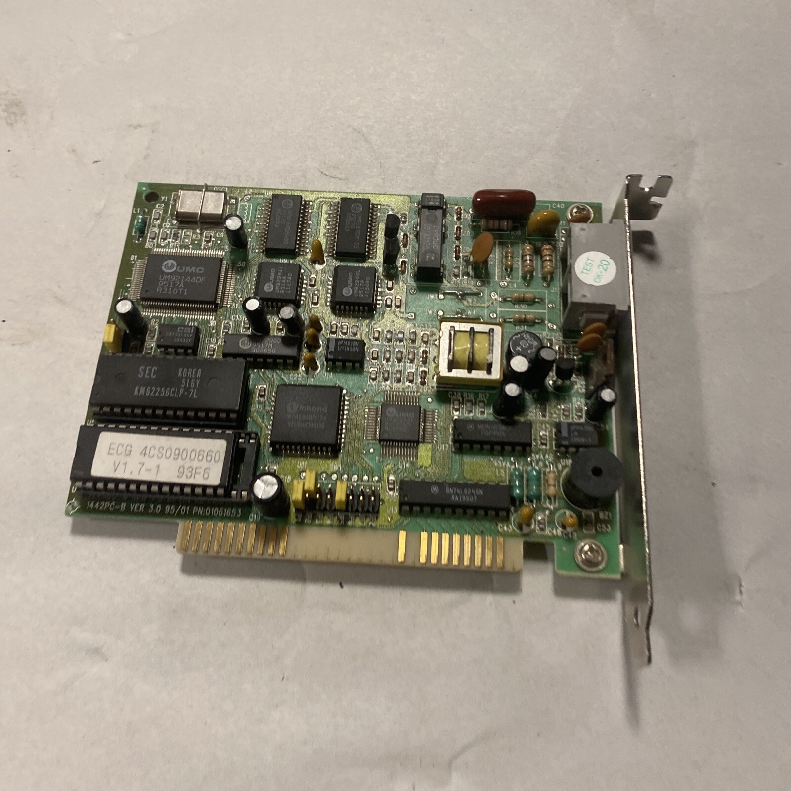 MODEM ISA H5501114598 B.5 Model # 1442pc-b