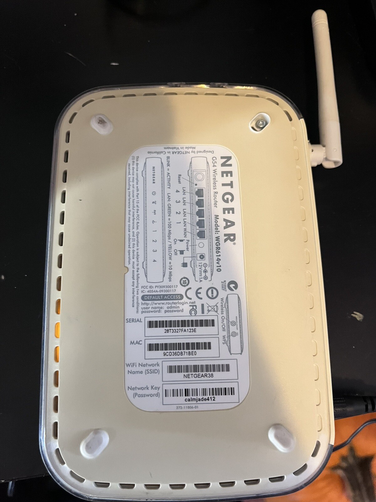 NETGEAR CMD31T Cable Modem And WGR614v10 Router
