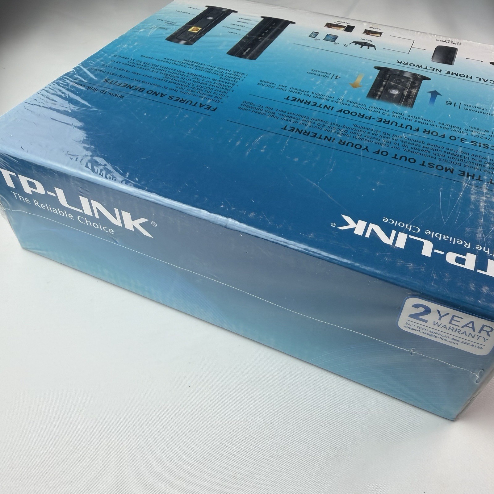 TP-Link TC-7610 DOCSIS 3.0 Cable Modem New Sealed Xfinity Comcast Time Warner