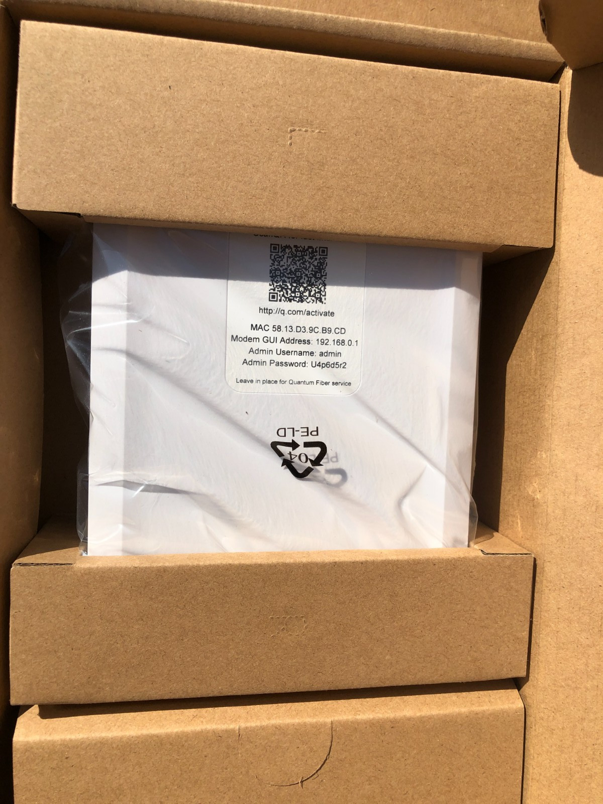 Quantum Fiber C5500XK High Performance Modem KIT New SET: C5510XK New In Box