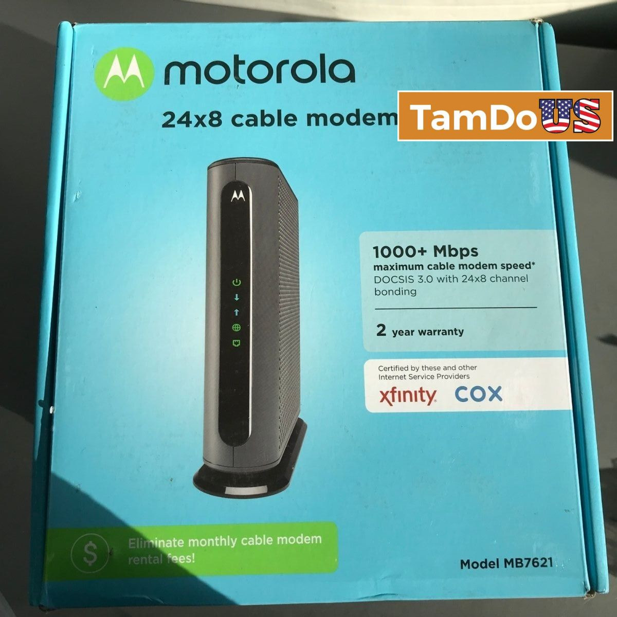 Motorola MB7621 24×8 DOCSIS 3.0 Cable Modem 1000Mbps