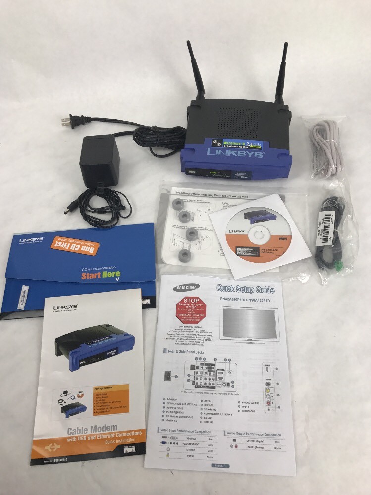 LINKSYS ETHERFAST CABLE MODEM BEFCMU10 VER 2 Excellent Condition