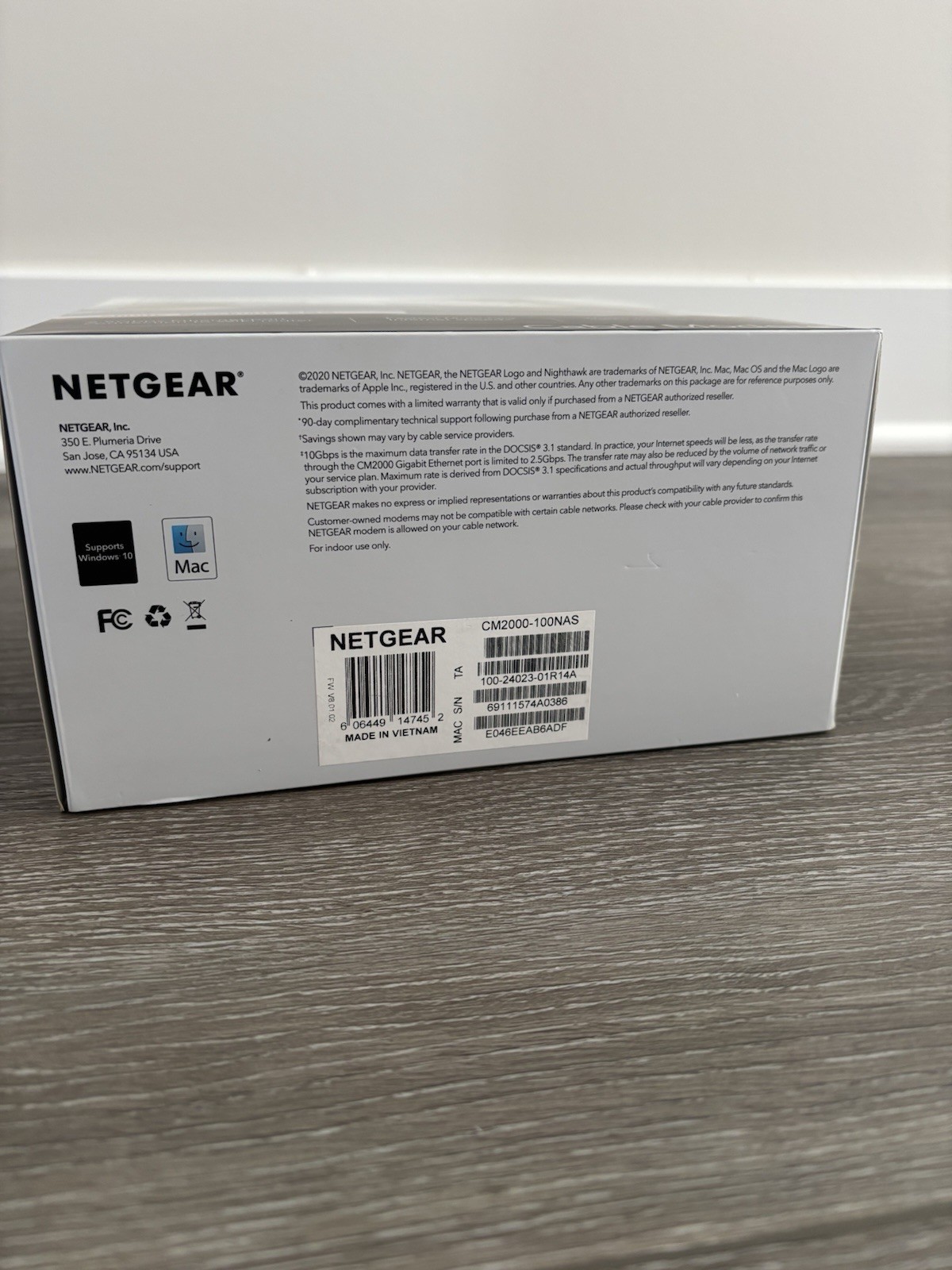 NETGEAR Nighthawk CM2000 2.5Gbps DOCSIS 3.1 Cable Modem Xfinity Spectrum Cox
