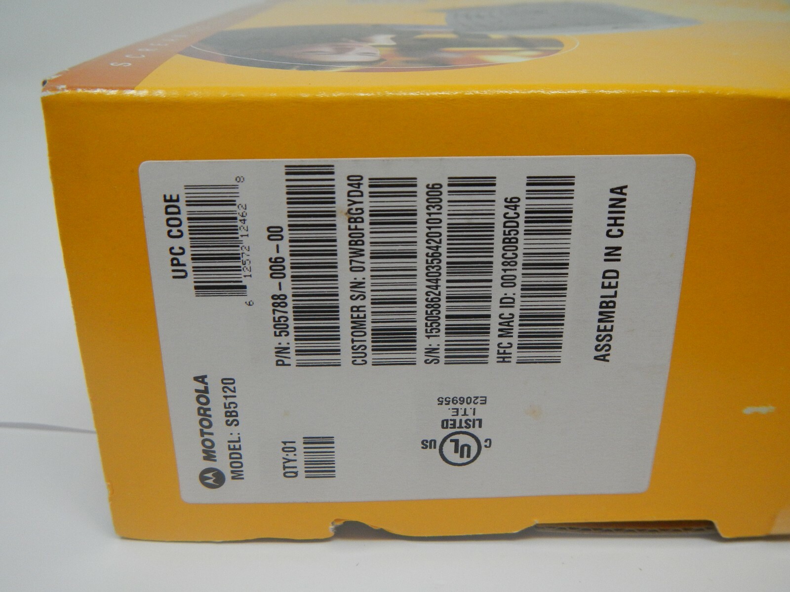 Motorola SB5120 Surfboard Cable Modem