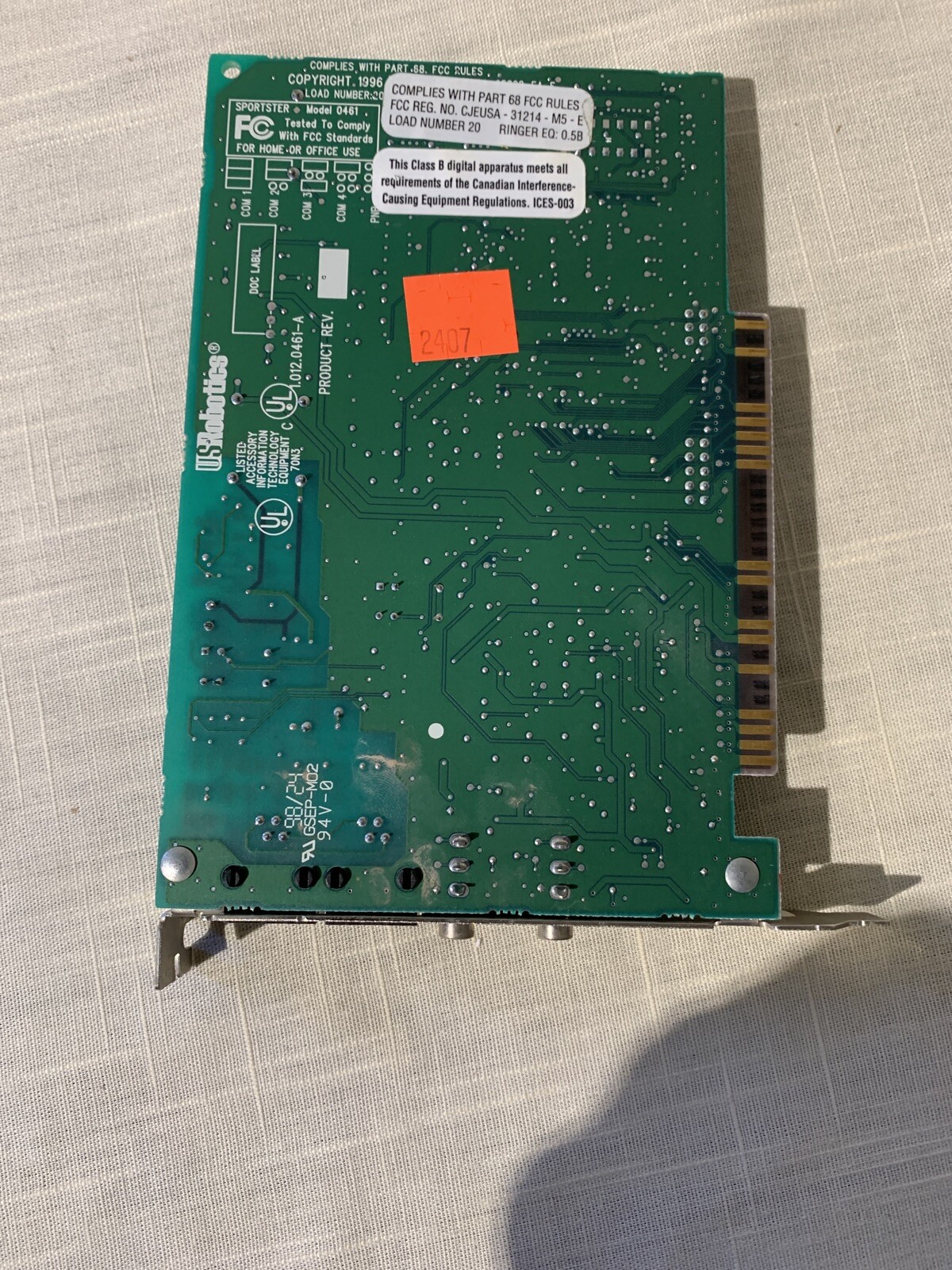 IBM 100/10 Ether Jet PCI Adapter FRU 86H2423, 1989 1995