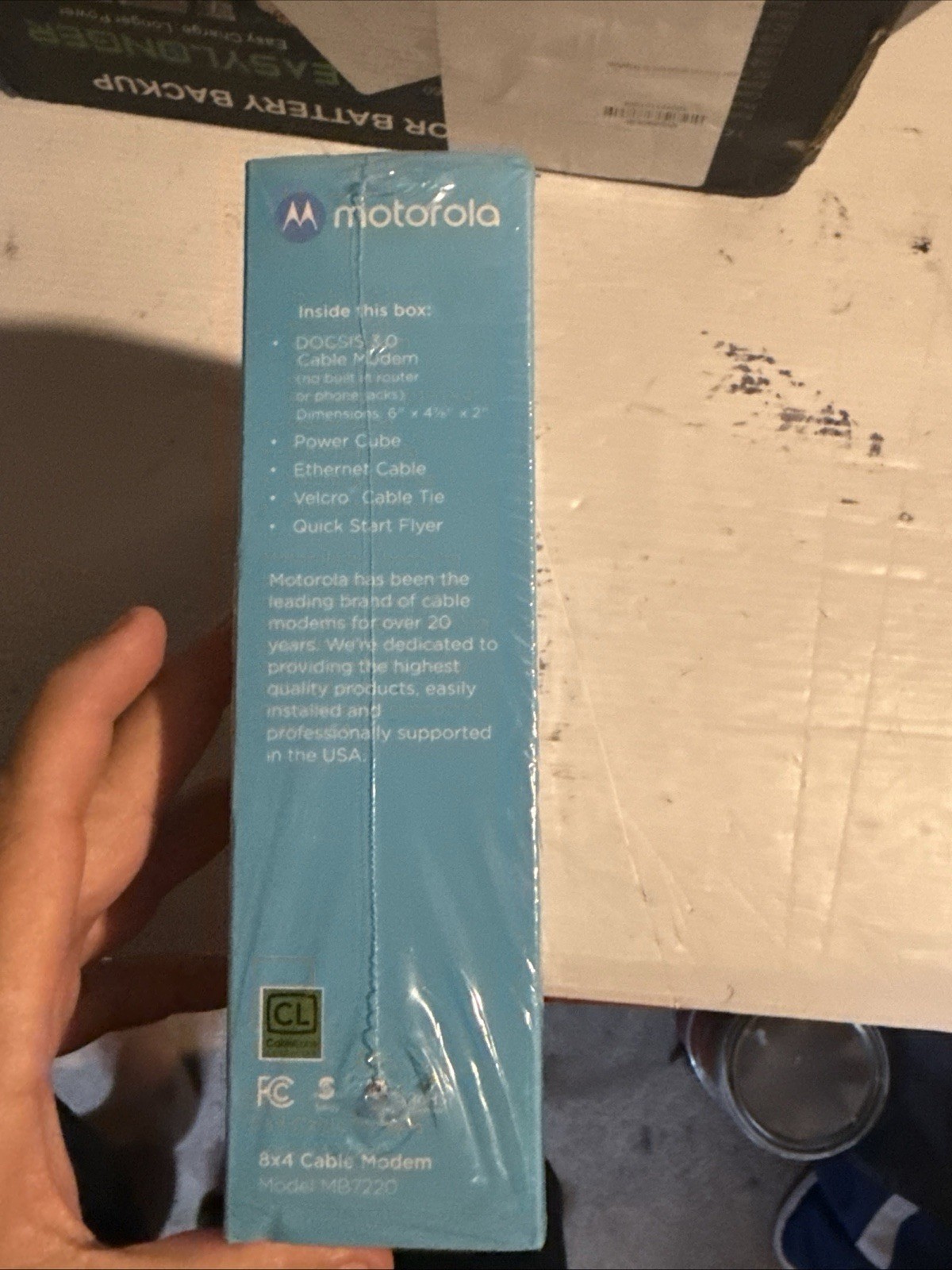 NEW SEALED Motorola MB7220-10 8×4 343Mbps DOCSIS 3.0 Cable Modem