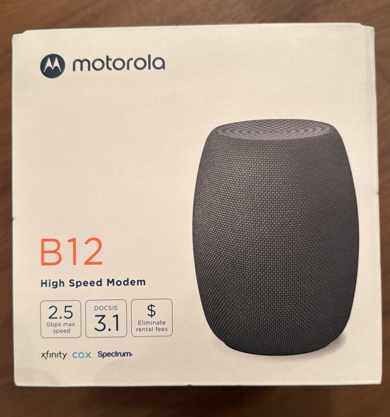 Motorola B12 DOCSIS 3.1 Cable Modem Black 2.5Gbps Xfinity Cox Spectrum