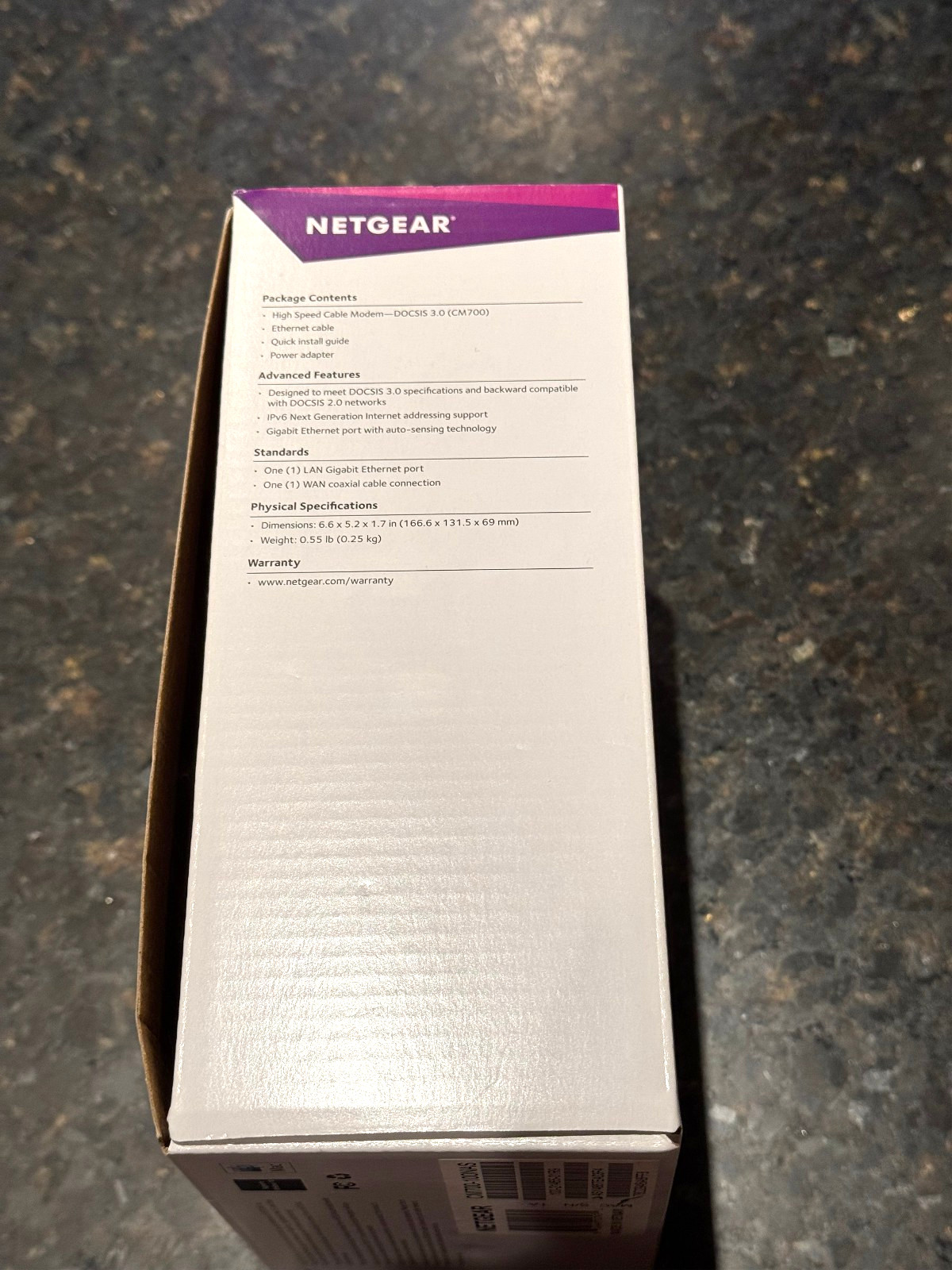 NETGEAR CM700 Cable Modem Doc SIS 3.0 Xfinity Spectrums Cox up to 800Mbps
