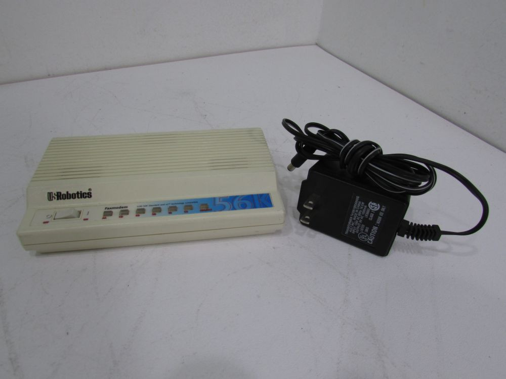 3com 5686-03 56K External Fax modem V90 w/ AC Power Adap. USR5686-03 US Robotics