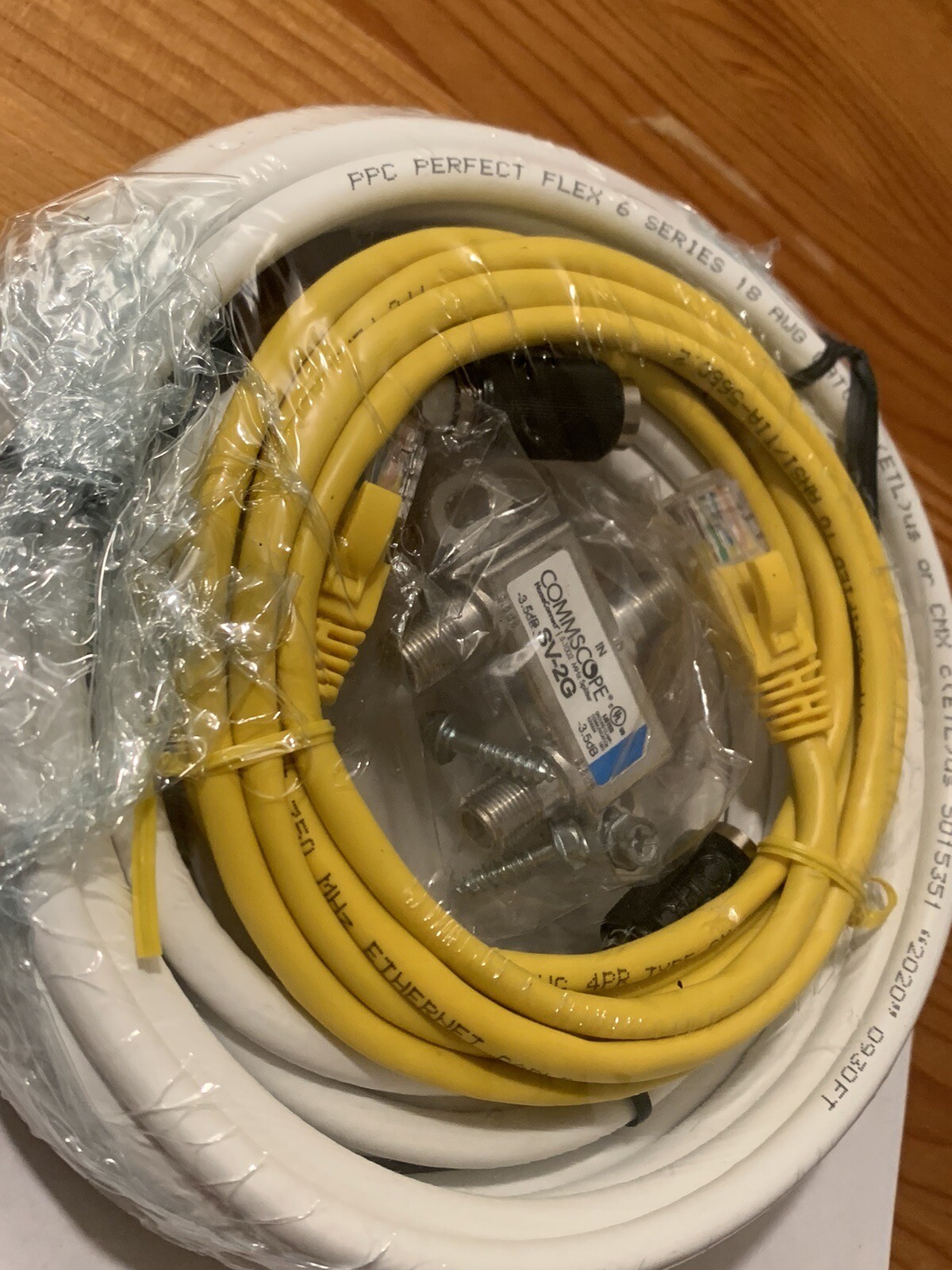 HSD Kit (12ft Coax, 6ft Coax, 7ft CAT5, 2-Way Splitter) Factory Sealed