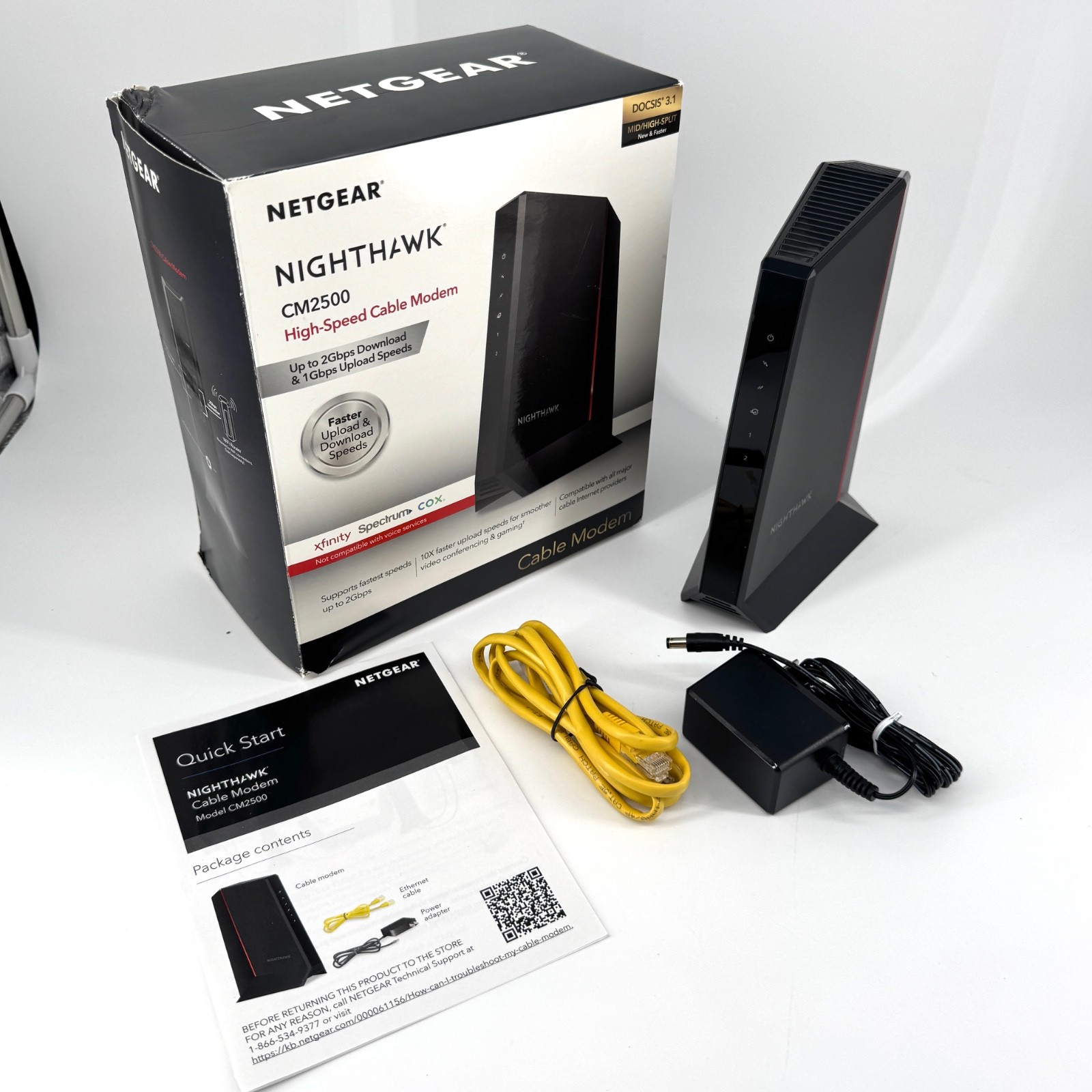 NETGEAR Nighthawk CM2500 DOCSIS 3.1 Cable Modem