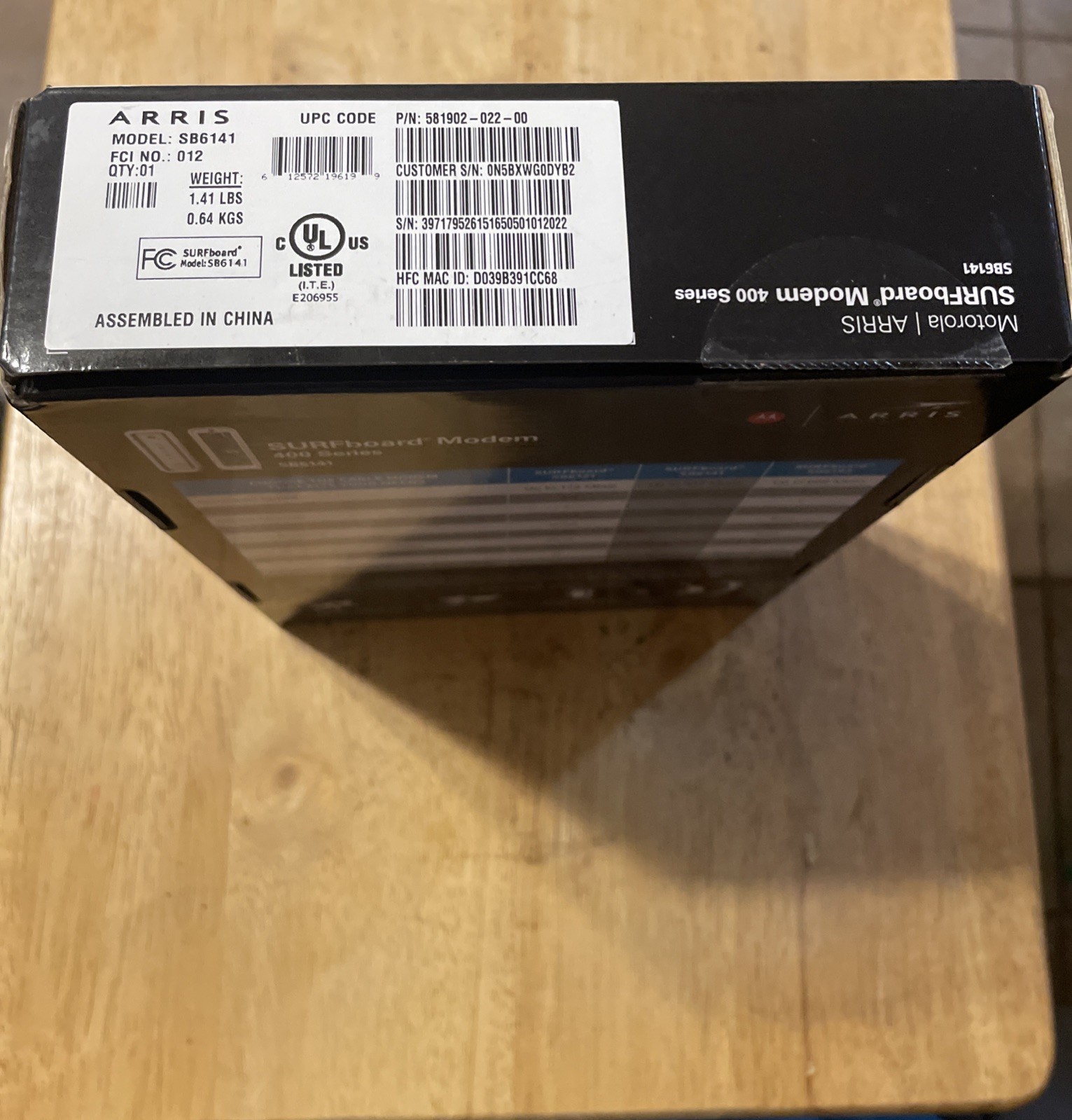 New ARRIS SURFboard SB6141 Docsis 3.0 Cable Modem 400 Series