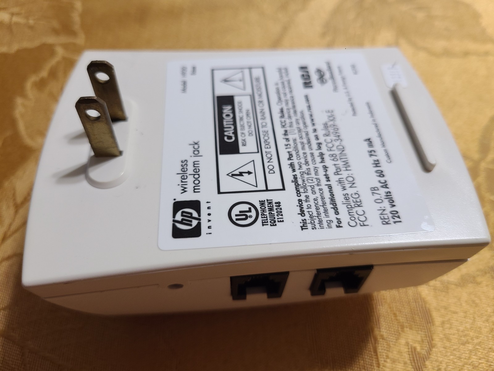 RCA H930 Wireless Modem Jack System BASE Unit, White