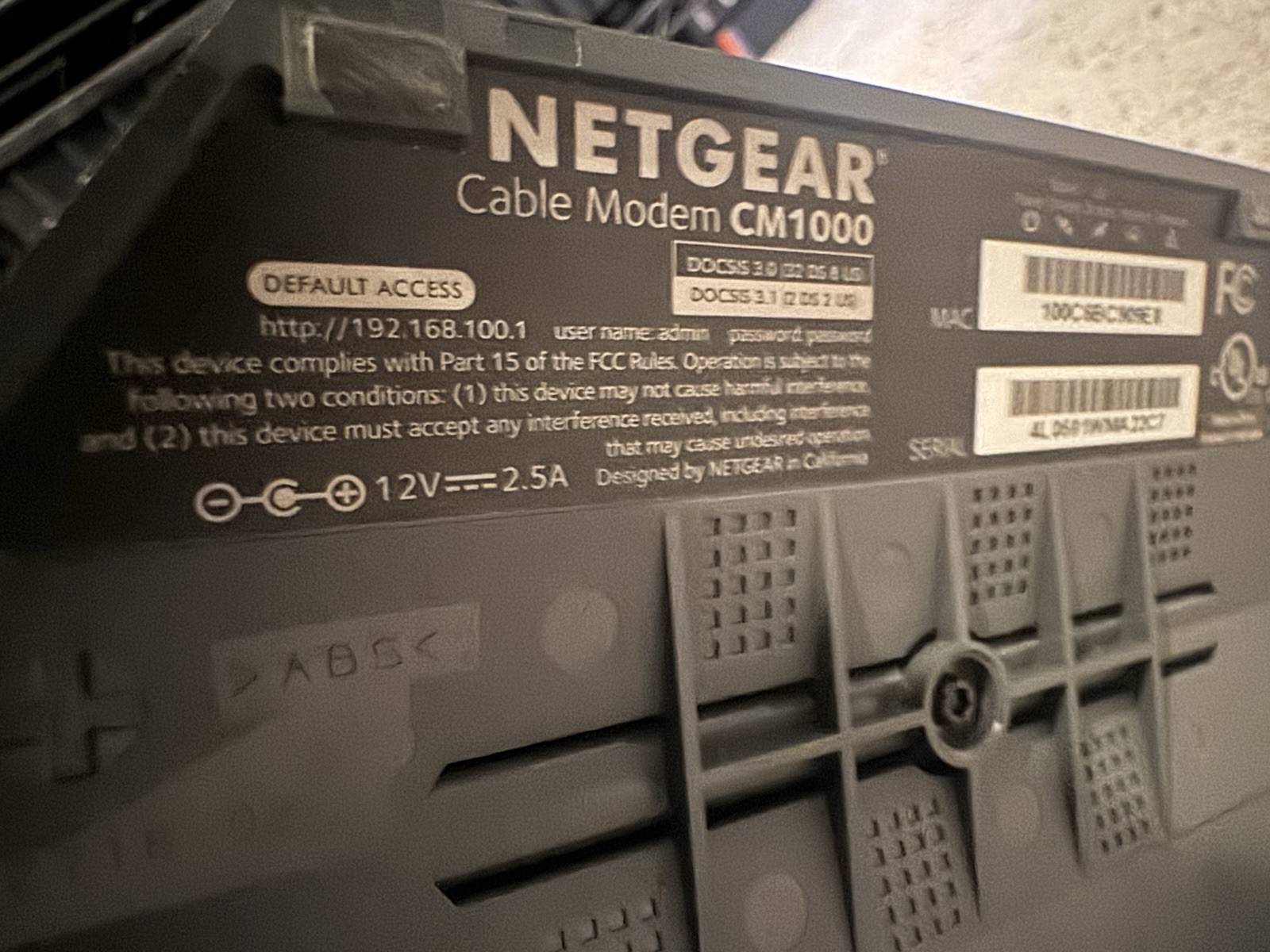 NETGEAR CM1000 & CM600 Wired Cable Modem Lot