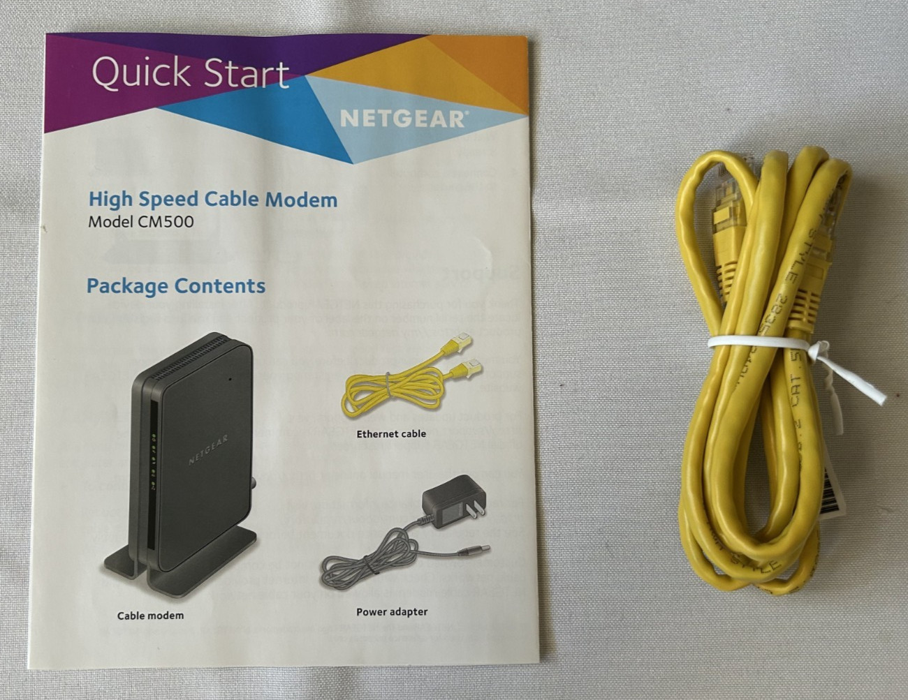 Netgear CM500 High Speed Cable Modem DOCSIS 3.0 Xfinity Cox Spectrum Comcast