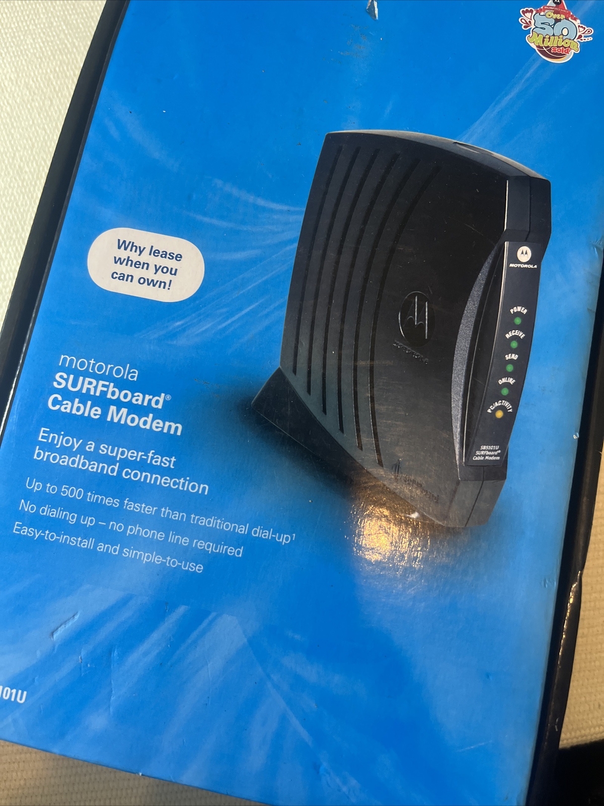 Motorola Surfboard Cable Modem And Power Supply Model SB5101 NIB!
