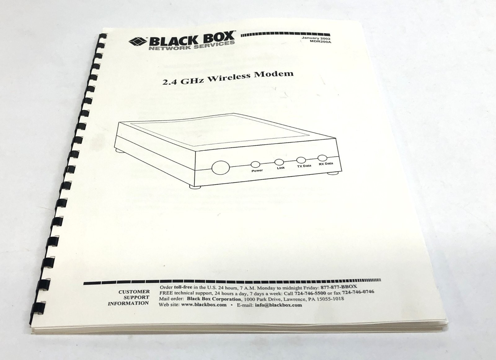 Black Box 2.4GHz Wireless Modem MDR200A NOS