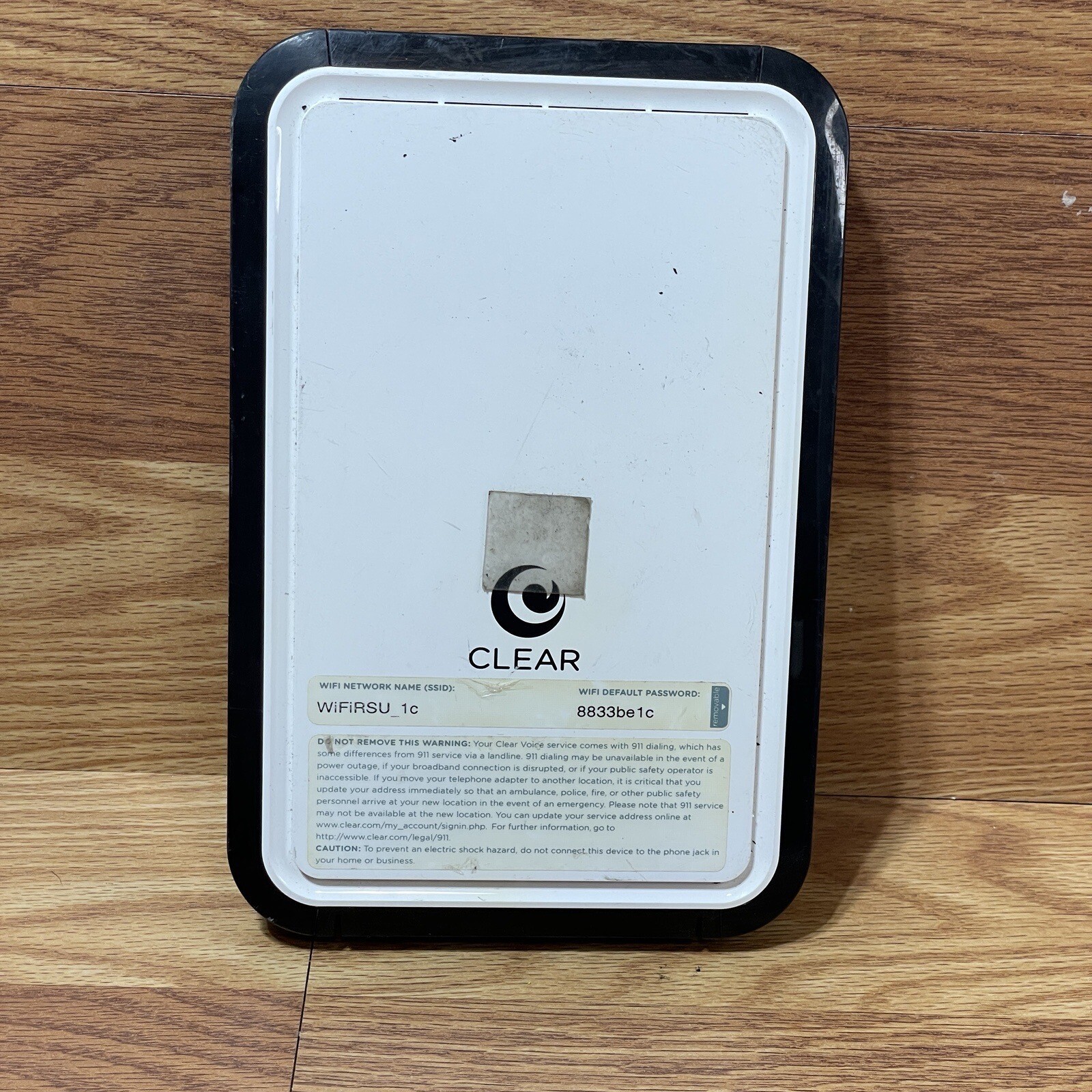 CLEAR Wireless Home Internet Modem WIXFBR-117 No Power Cable