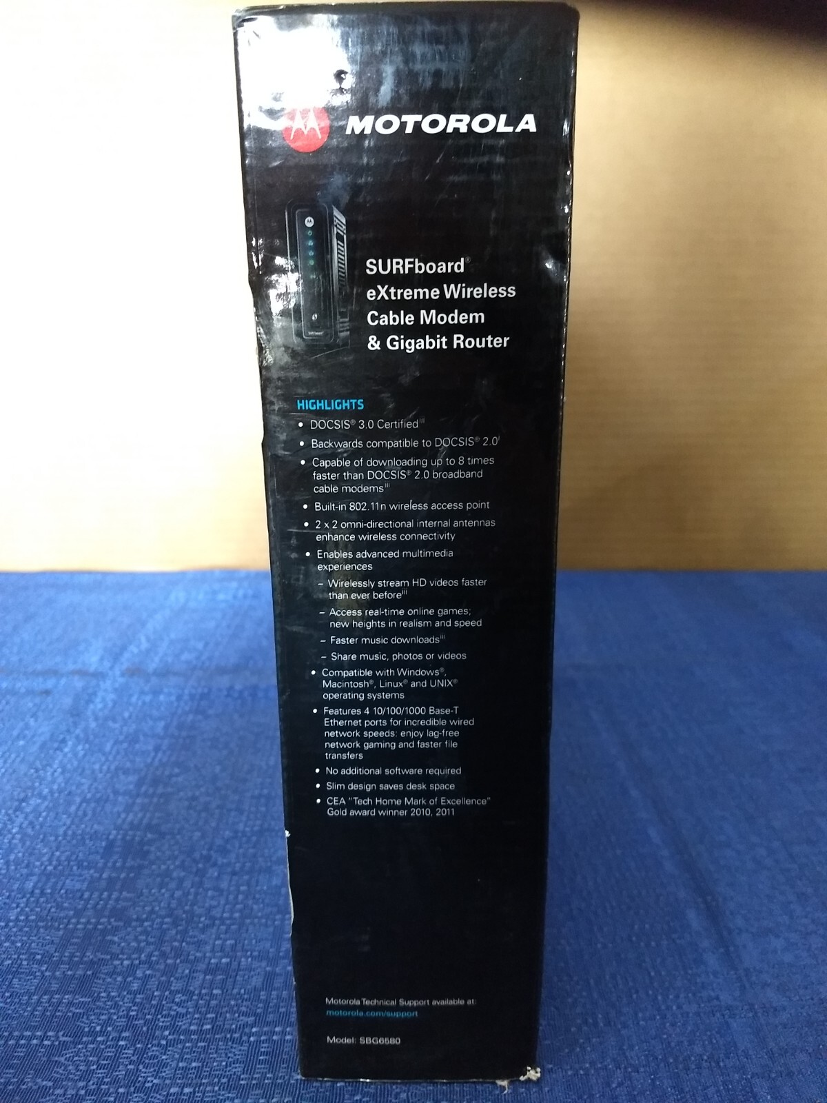 Motorola Surfboard Docsis 3.0 Cable Modem/Router SBG6580