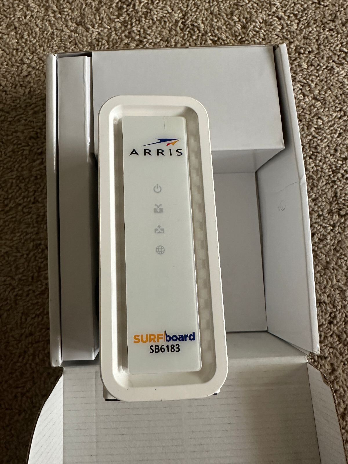 Arris SURFboard SB6183 DOCSIS 3.0 Cable Modem Pre-owned Good Condition In Box