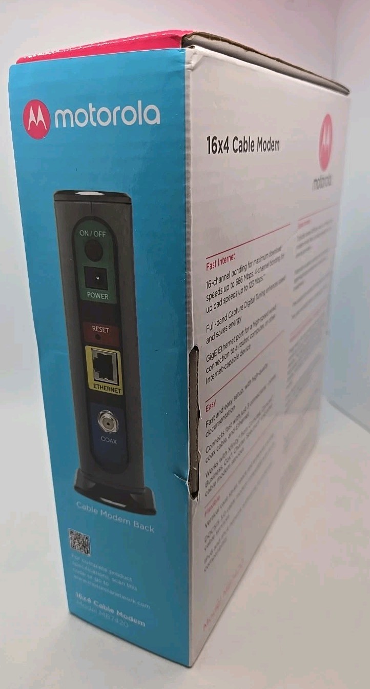 Motorola Cable Modem MB742010 686mbps DOCSIS 3.0 Open Box