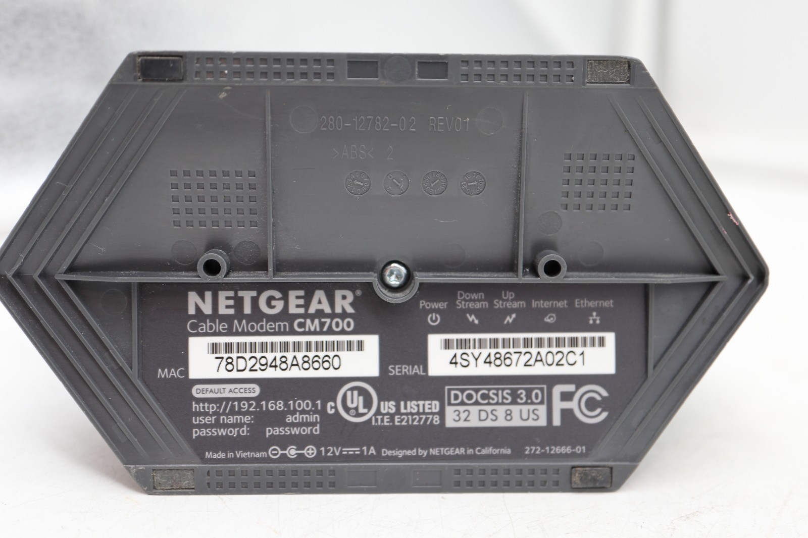 Netgear CM700 | DOCSIS 3.0 High Speed Cable Modem | 32×8 1.4Gbps Max
