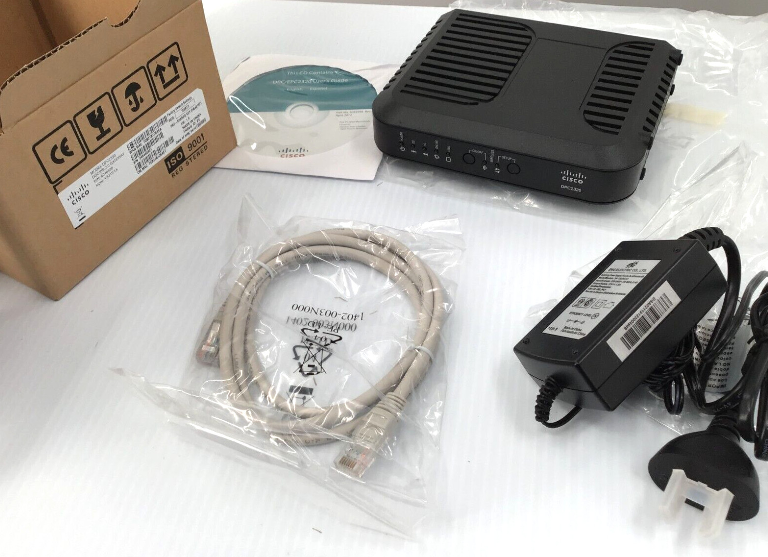 New (9) CISCO- DPC2320 Cable Modem Wireless Router – 2.0 Gateway Ethernet