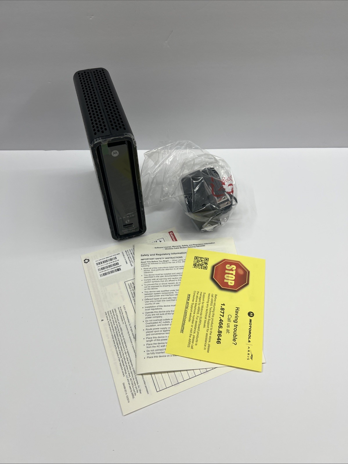Motorola ARRIS SBG6580 SURFboard DOCSIS 3.0 WiFi Cable Modem Router